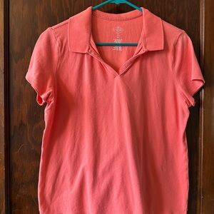 Women's Coral Polo Shirt
